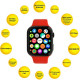Aura X2 Pro 44mm Red (SWAX244R)