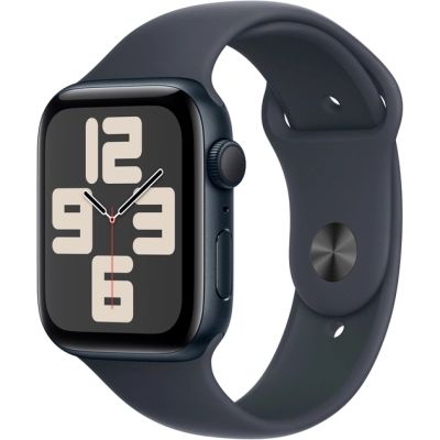 Apple Watch SE 2 GPS 44mm Midnight Aluminium Case w. Midnight Sport Band - S/M (MXEJ3)