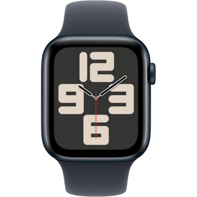 Apple Watch SE 2 GPS 44mm Midnight Aluminium Case w. Midnight Sport Band - S/M (MXEJ3)