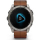 Garmin Fenix 8 51mm AMOLED Sapphire Carbon grey DLC w. Chestnut Leather Band (010-02905-40)