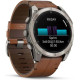 Garmin Fenix 8 51mm AMOLED Sapphire Carbon grey DLC w. Chestnut Leather Band (010-02905-40)
