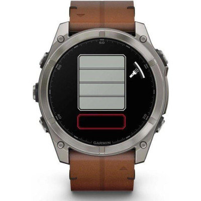 Garmin Fenix 8 51mm AMOLED Sapphire Carbon grey DLC w. Chestnut Leather Band (010-02905-40)