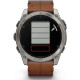 Garmin Fenix 8 51mm AMOLED Sapphire Carbon grey DLC w. Chestnut Leather Band (010-02905-40)