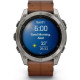 Garmin Fenix 8 51mm AMOLED Sapphire Carbon grey DLC w. Chestnut Leather Band (010-02905-40)