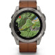 Garmin Fenix 8 51mm AMOLED Sapphire Carbon grey DLC w. Chestnut Leather Band (010-02905-40)
