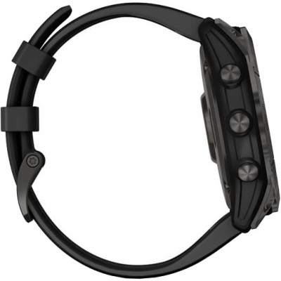 Garmin Fenix 7X Sapphire Solar Carbon Gray DLC Titanium with Black Band (010-02541-10/11)