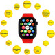 AURA X1 Pro 44mm Red (SWAX144R)