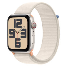 Apple Watch SE 2 GPS + Cellular 44mm Starlight Aluminum Case with Starlight Sport Loop (MRH13)