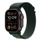 Apple Watch Ultra 2 GPS + Cellular 49mm Black Titan. Case w. Dark Green Alpine Loop - Large (MX4T3)