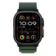 Apple Watch Ultra 2 GPS + Cellular 49mm Black Titan. Case w. Dark Green Alpine Loop - Large (MX4T3)