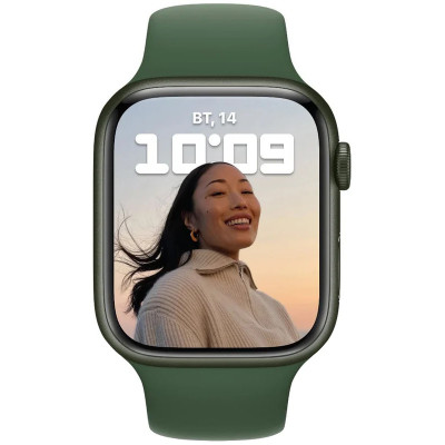 Apple Watch Series 7 GPS 45mm Green Aluminum Case With Green Sport Band (MKN73)