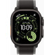 Apple Watch Ultra 3 GPS + Cellular 49mm Black Tit. Case w. Black/Charcoal Trail Loop - S/M (MF1D4)