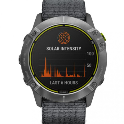 Garmin Enduro Steel with Gray UltraFit Nylon Strap (010-02408-00)
