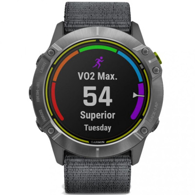 Garmin Enduro Steel with Gray UltraFit Nylon Strap (010-02408-00)