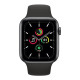 Apple Watch SE GPS 44mm Space Gray Aluminum Case w. Deep Navy Sport B. (MYE32)