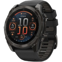 Garmin Fenix 8 51mm AMOLED Sapphire Carbon Gray DLC Titanium w. Black/Pebble Gray S. Band (010-02905-20/21)