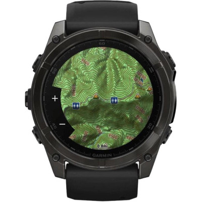 Garmin Fenix 8 51mm AMOLED Sapphire Carbon Gray DLC Titanium w. Black/Pebble Gray S. Band (010-02905-20/21)