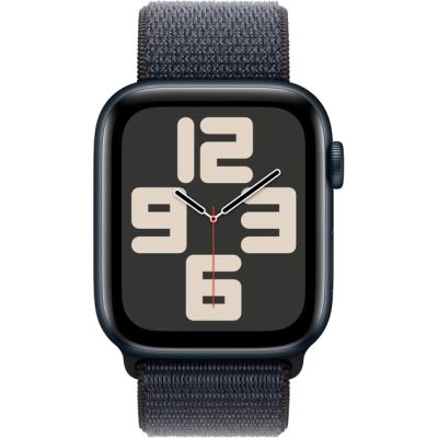 Apple Watch SE 2 GPS 44mm Midnight Aluminium Case w. Ink Sport Loop (MXEP3)