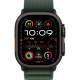 Apple Watch Ultra 2 GPS + Cellular 49mm Black Titan. Case w. Dark Green Alpine Loop - Medium (MX4R3)