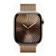 Apple Watch Series 10 GPS + Cellular 46mm Gold Titanium Case w. Gold Milanese Loop - S/M (MC7T4)
