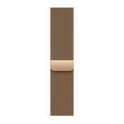 Apple Watch Series 10 GPS + Cellular 46mm Gold Titanium Case w. Gold Milanese Loop - S/M (MC7T4)