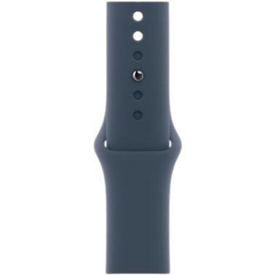 Apple Watch SE 2 GPS 44mm Silver Aluminium Case w. Denim Sport Band - S/M (MXEQ3)
