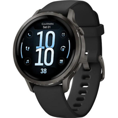 Garmin Venu 4 41 mm Slate with Black Silicone Band (010-03013-02/42)