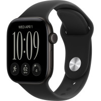 Apple Watch Series 12 GPS 42mm Black Aluminum Case with Black Sport Band S/M (MJEA4)