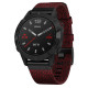 Garmin Fenix 6 Sapphire Black DLC with Heathered Red Nylon Band (010-02158-16)