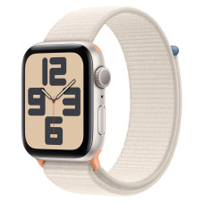 Apple Watch SE 2 GPS 44mm Starlight Aluminium Case with Starlight Sport Loop (MRE63)