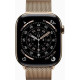 Apple Watch Series 11 GPS + Cellular 46mm Gold Tit. Case w. Gold Milanese Loop - S/M (MFD74)