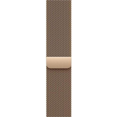 Apple Watch Series 11 GPS + Cellular 46mm Gold Tit. Case w. Gold Milanese Loop - S/M (MFD74)