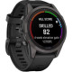 Garmin Fenix 7S Pro Solar Carbon Gray with Black Silicone (010-02776-54)