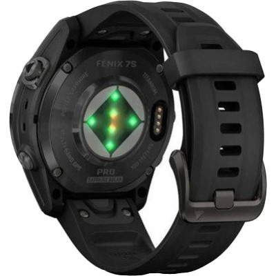 Garmin Fenix 7S Pro Solar Carbon Gray with Black Silicone (010-02776-54)