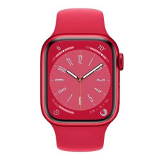 Apple Watch Series 8 GPS 41mm PRODUCT RED Aluminum Case w. PRODUCT RED S. Band - S/M (MNUG3)