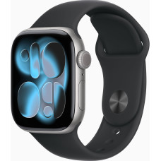 Apple Watch Series 11 GPS + Cellular 42mm Space Grey Alu. Case w. Black S. Band - S/M (MF8A4)