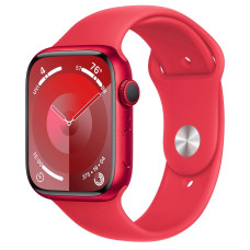 Apple Watch Series 9 GPS 45mm PRODUCT RED Alu. Case w. PRODUCT RED Sport Band - M/L (MRXK3)