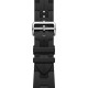 Apple Watch Hermes Series 9 GPS + Cellular 45mm Space Black Stainless Steel Case with Noir Kilim Single Tour (MRQQ3+MTHX3)