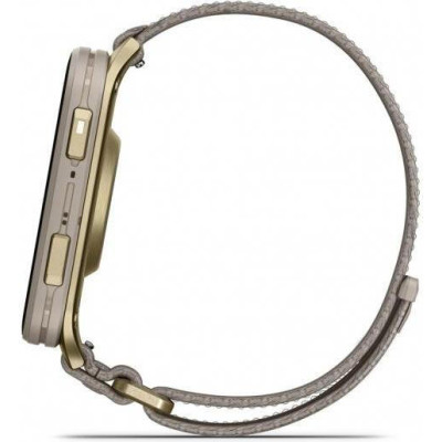 Garmin Venu X1 Soft Gold Titanium and French Grey Nylon (010-02980-33/08)
