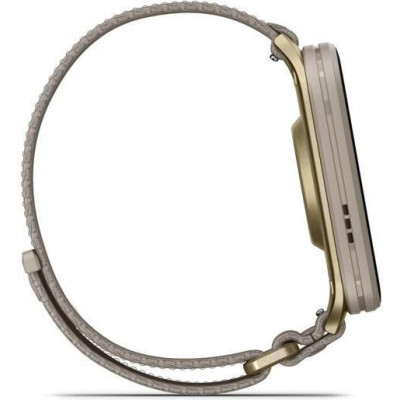 Garmin Venu X1 Soft Gold Titanium and French Grey Nylon (010-02980-33/08)