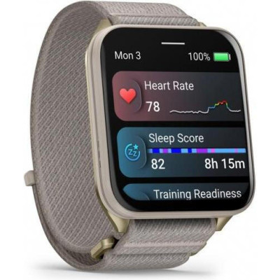 Garmin Venu X1 Soft Gold Titanium and French Grey Nylon (010-02980-33/08)