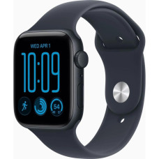 Apple Watch SE 3 GPS 40mm Midnight Aluminium Case with Navy Blue Sport Band M/L (MJL14RK/A)