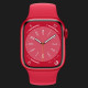 Apple Watch Series 8 GPS 41mm PRODUCT RED Aluminum Case w. PRODUCT RED S. Band - M/L (MNUH3)
