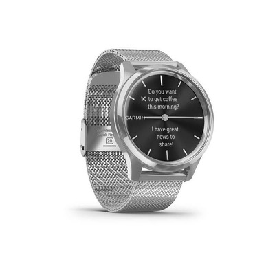 Garmin vivomove Luxe Premium Silver-Black Milanese (010-02241-23)