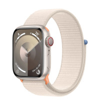 Apple Watch Series 9 GPS + Cellular 41mm Starlight Alu. Case w. Starlight S. Loop (MRHQ3)