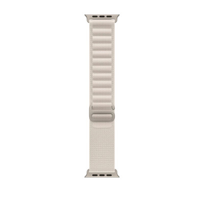Apple Watch Ultra GPS + Cellular 49mm Titanium Case with Starlight Alpine Loop - Large MQFD3
