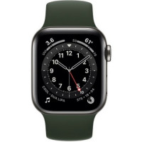 Apple Watch Series 6 GPS + Cellular 44mm Gold Stainless Steel Case w. Cyprus Green Sport B. (M07N3/M09F3)