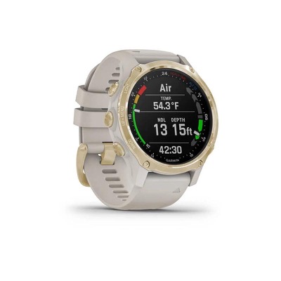 Garmin Descent Mk2S Light Gold with Light Sand Silicone Band (010-02403-01)