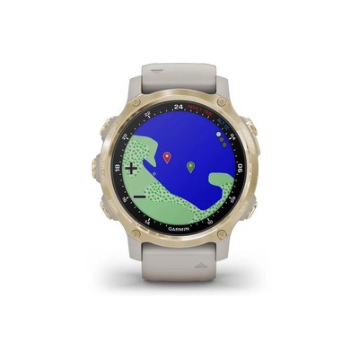 Garmin Descent Mk2S Light Gold with Light Sand Silicone Band (010-02403-01)