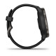 Garmin Venu 2 Slate with Black Leather Band (010-02430-21)